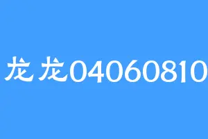 龙龙04060810