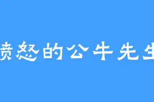 愤怒的公牛先生