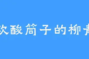 喜欢酸筒子的柳青阳