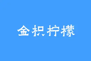 金枳柠檬