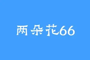 两朵花66