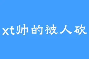 xt帅的被人砍