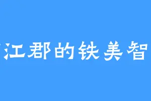 临江郡的铁美智子