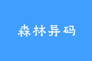 森林异码