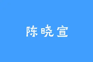 陈晓宣