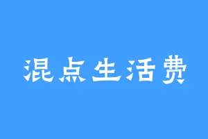 混点生活费