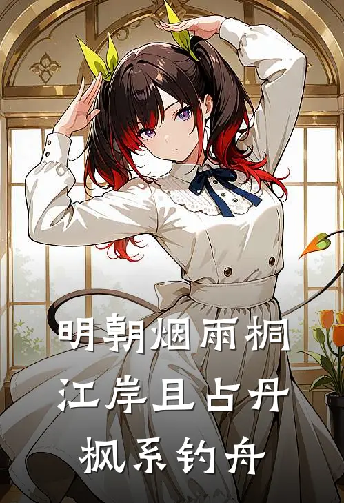 明朝烟雨桐江岸且占丹枫系钓舟