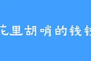 花里胡哨的钱钱